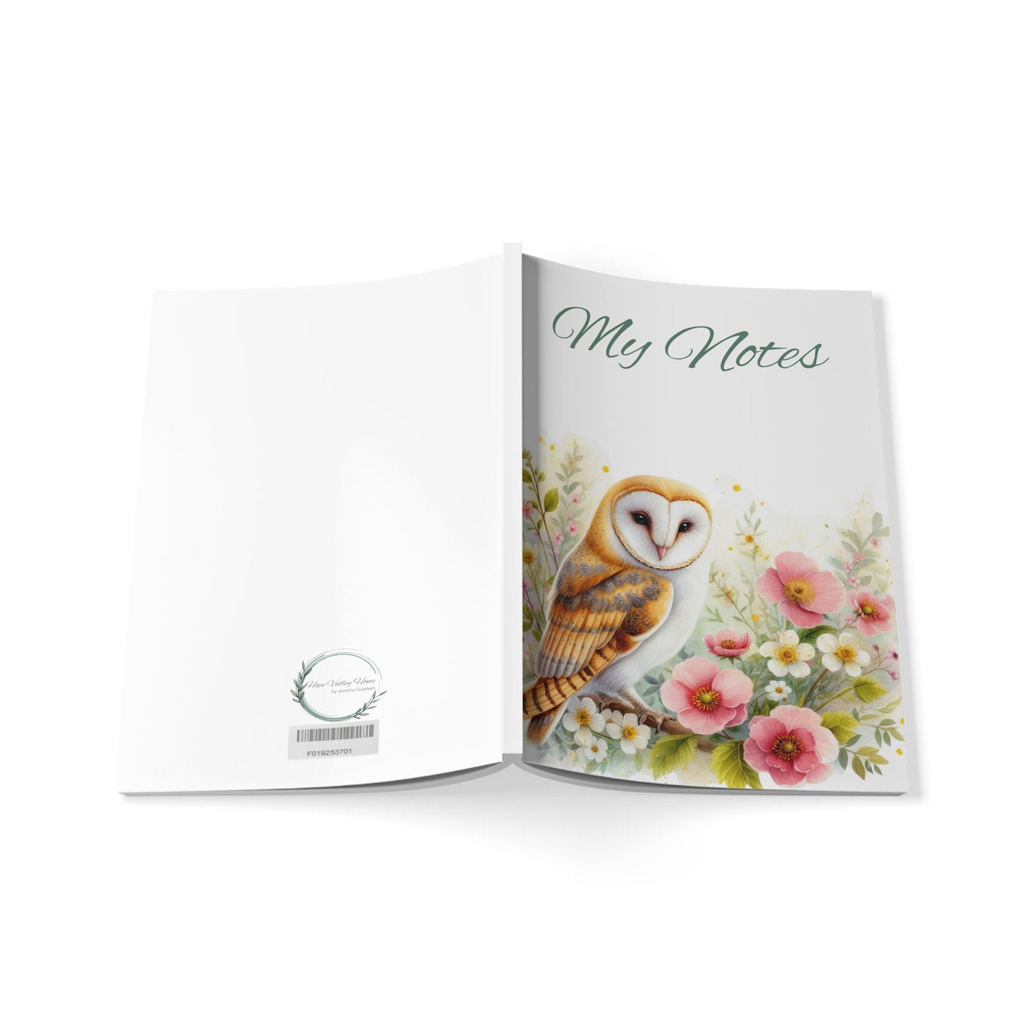 Barn Owl Softback Notebook | Stationery by Hope Valley Home - Hope Valley Home