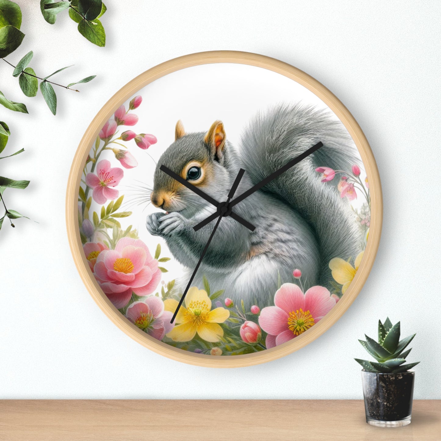 Squirrel Wall Clock | Wall Art and Giftware by Hope Valley Home - Hope Valley Home