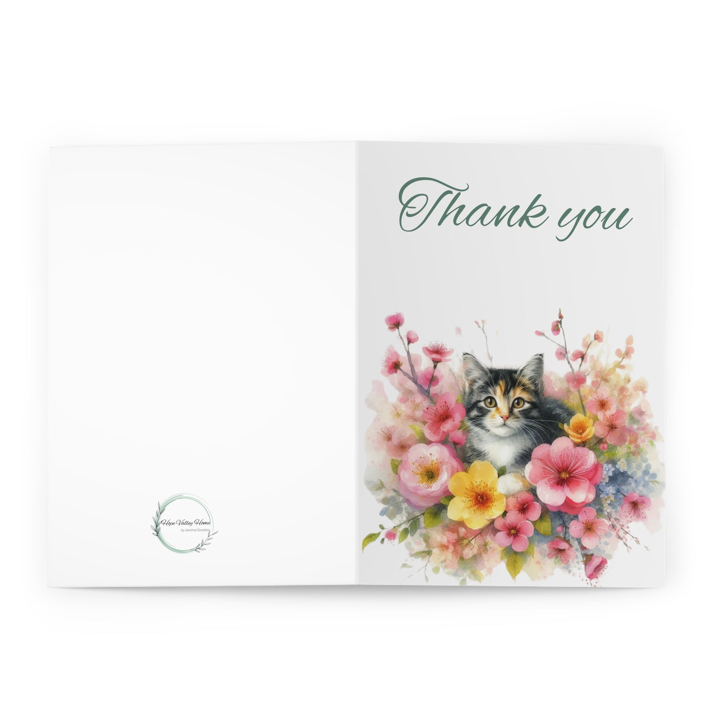 Cat Thank You Cards - Set of 5 - Hope Valley Home