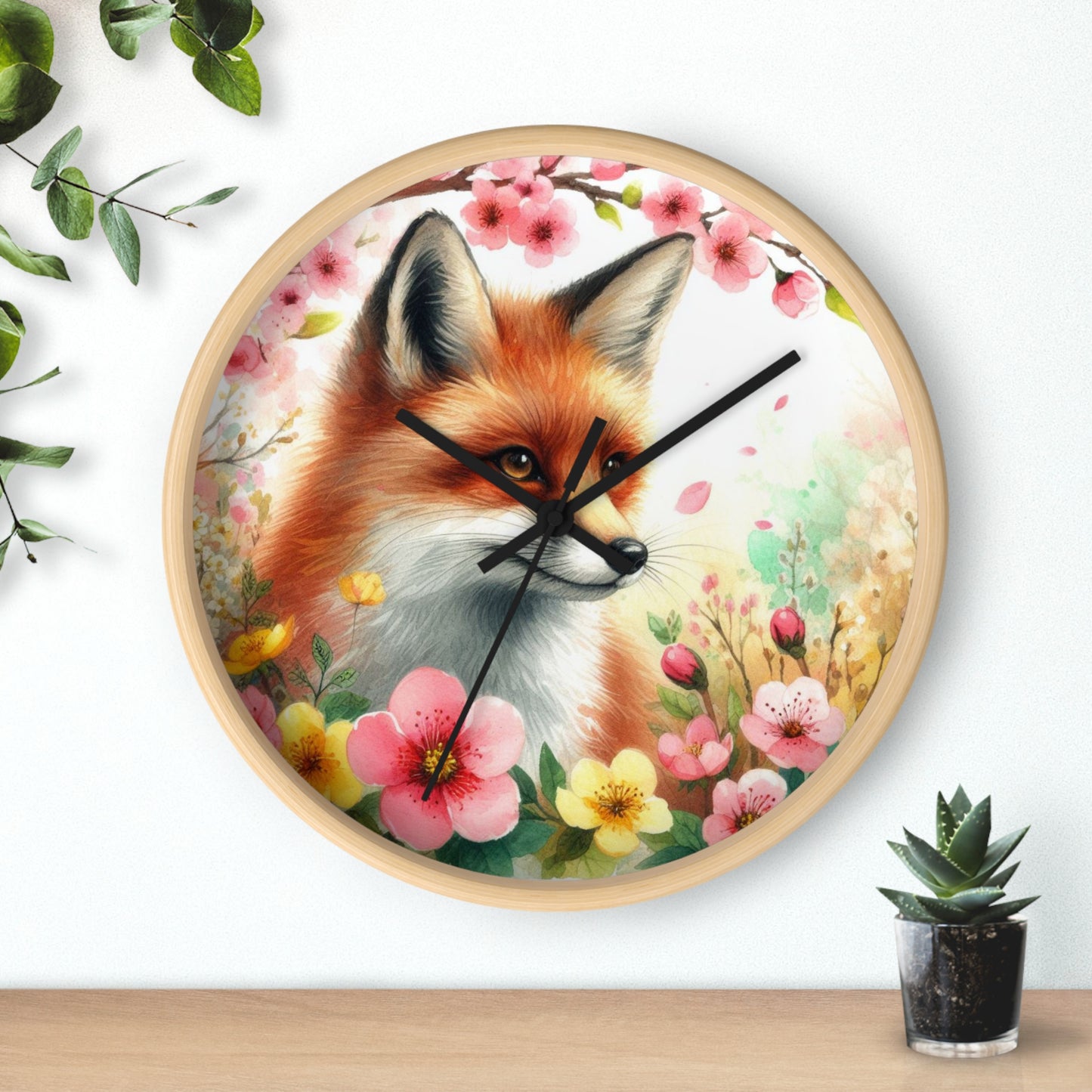 Fox Wall Clock | Wall Art and Giftware by Hope Valley Home - Hope Valley Home