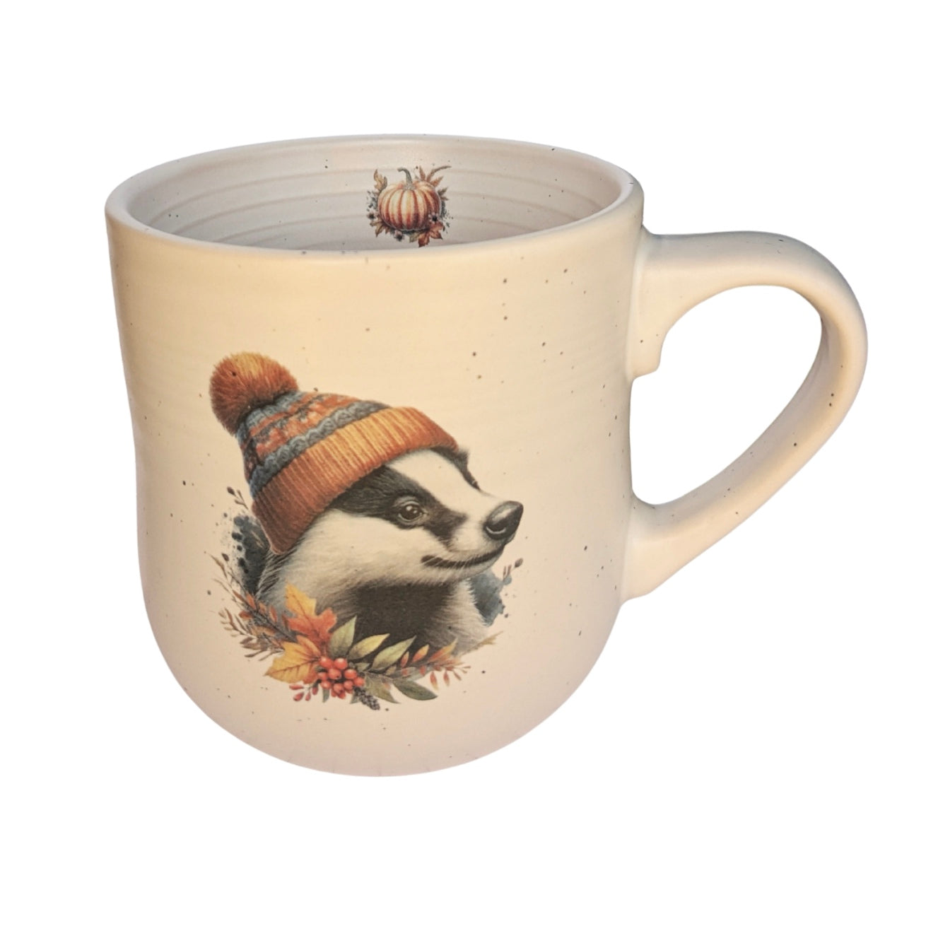 Badger in a Hat Stoneware Mug