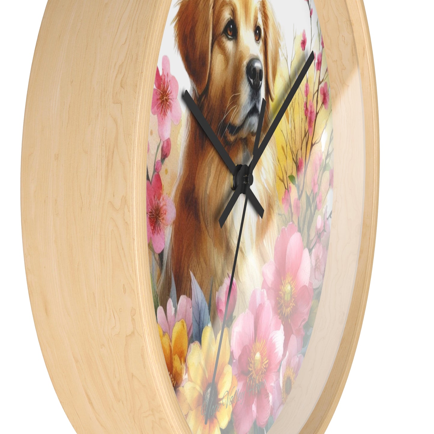Golden Retriever Wall Clock | Wall Art and Giftware by Hope Valley Home