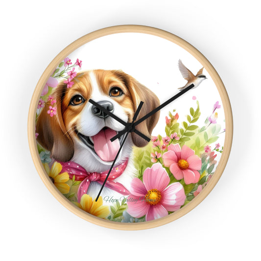 Beagle Wall Clock | Wall Art and Giftware by Hope Valley Home