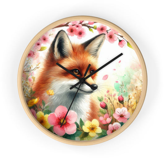 Fox Wall Clock | Wall Art and Giftware by Hope Valley Home