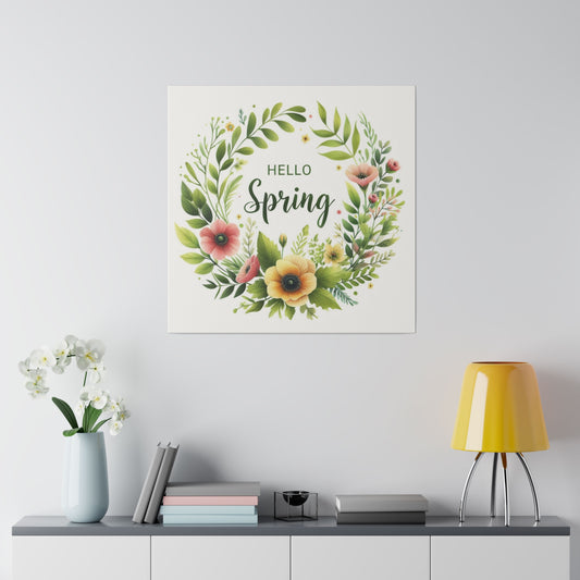 "Hello Spring" Canvas