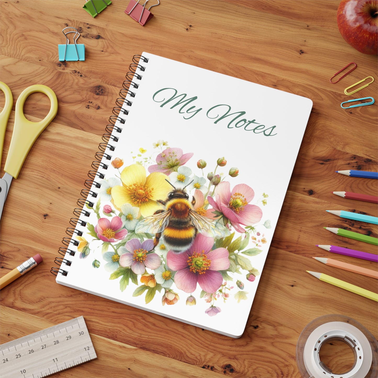 Bee Wirobound Notebook | Stationery by Hope Valley Home