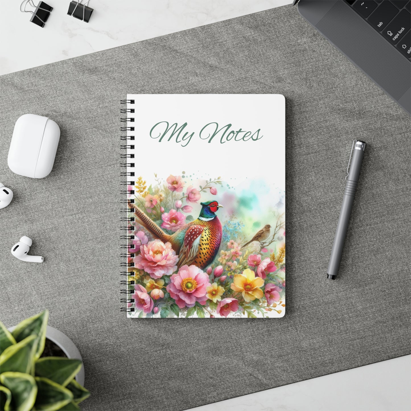 Pheasant Wirobound Notebook | Stationery by Hope Valley Home