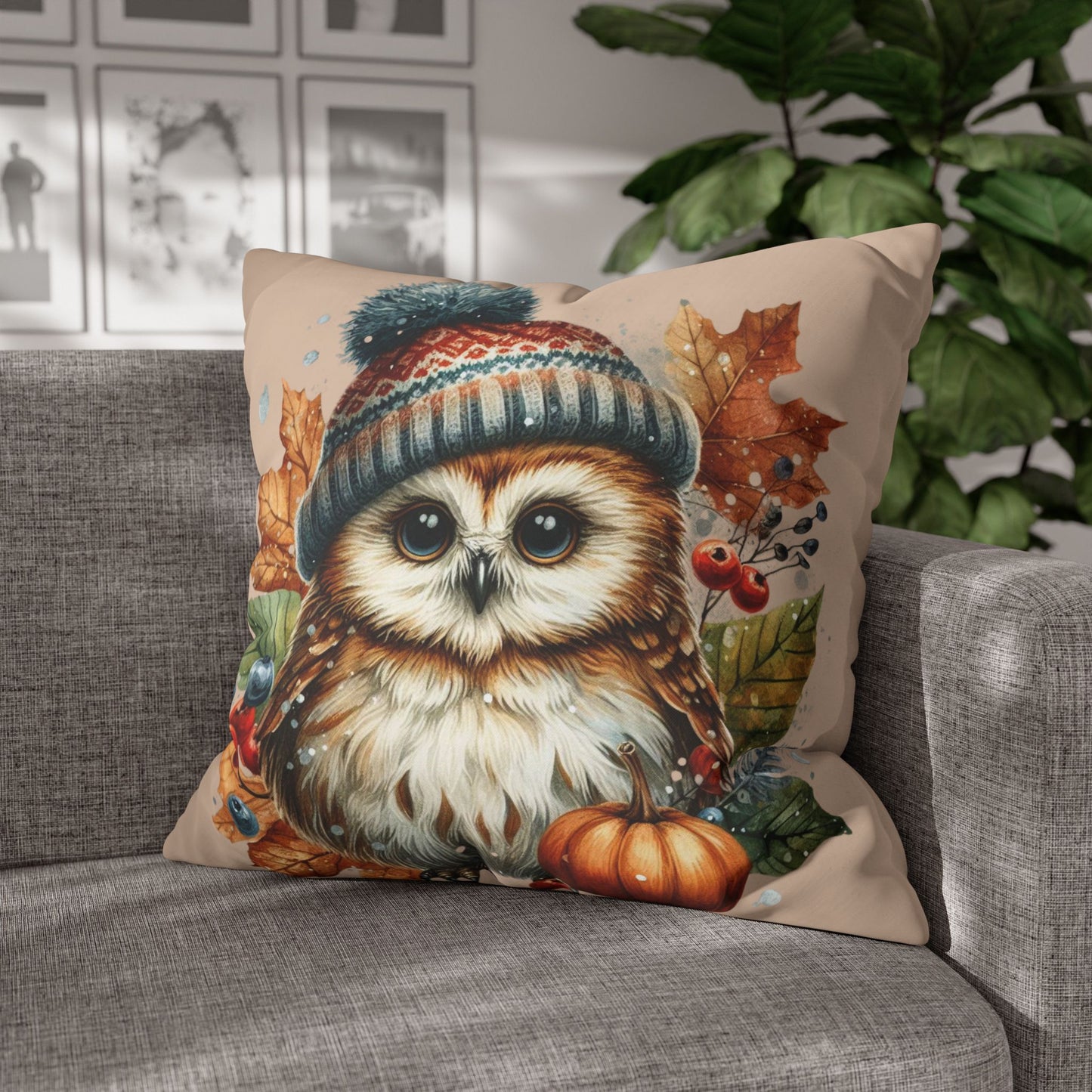 Owl Cushion Cover