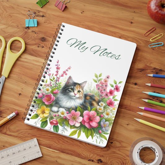 Cat Wirobound Notebook | Stationery by Hope Valley Home