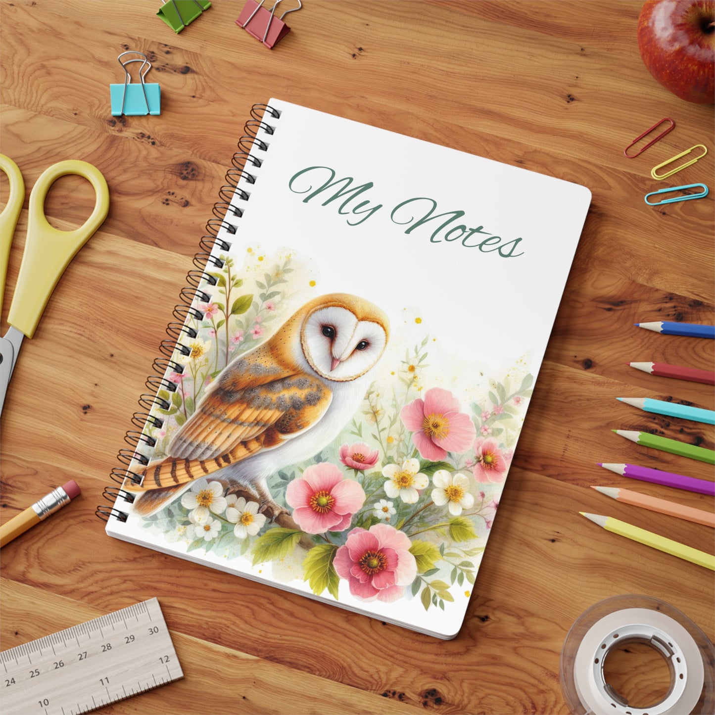 Barn Owl Wirobound Notebook | Stationery by Hope Valley Home