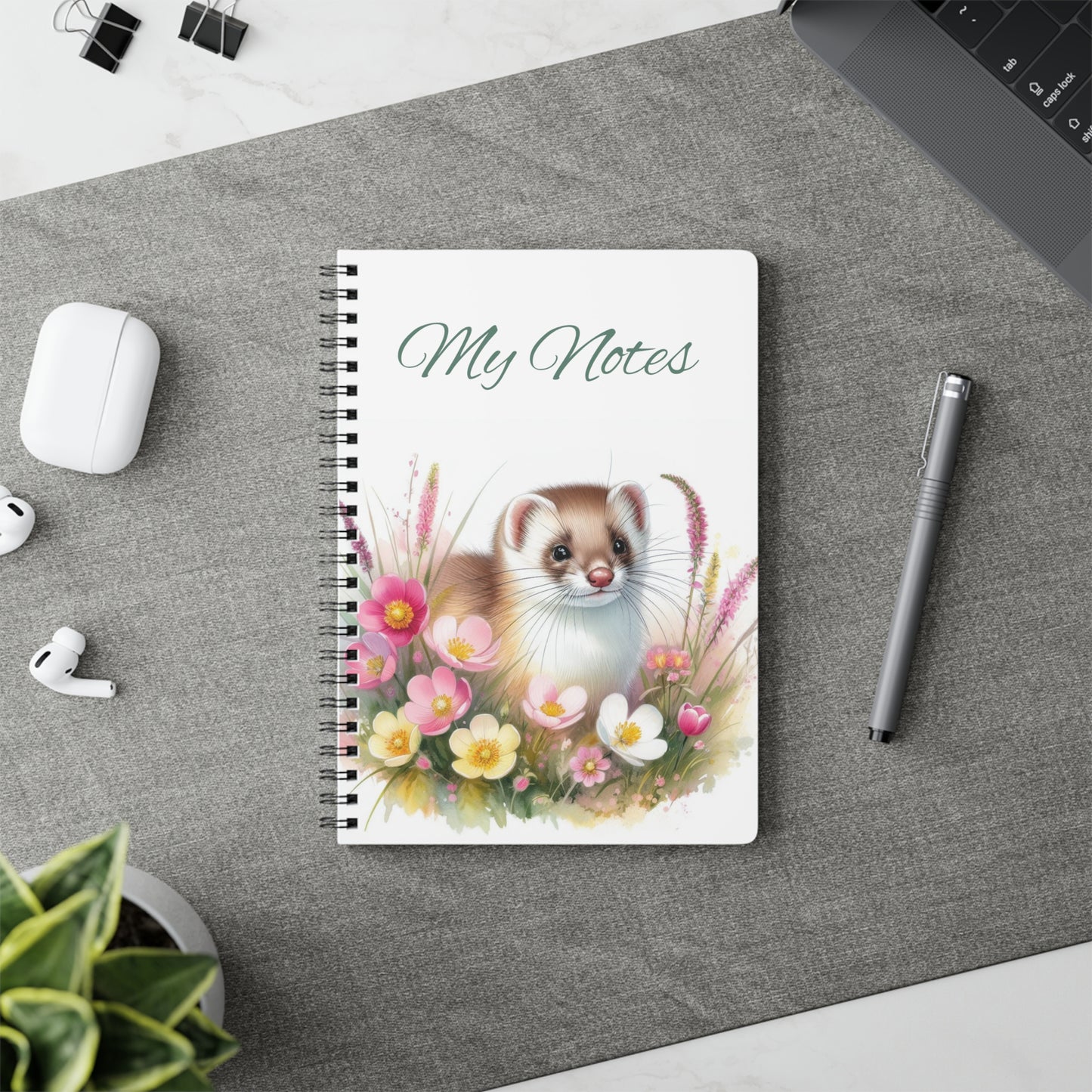 Stoat Wirobound Notebook | Stationery by Hope Valley Home