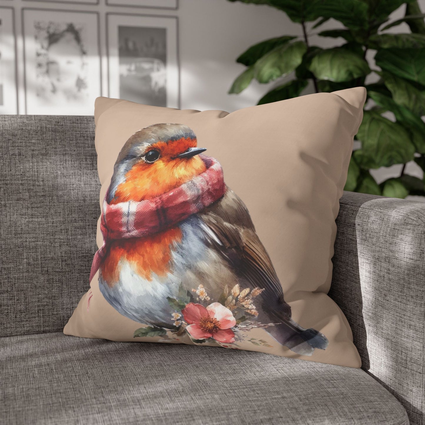 Robin Cushion Cover