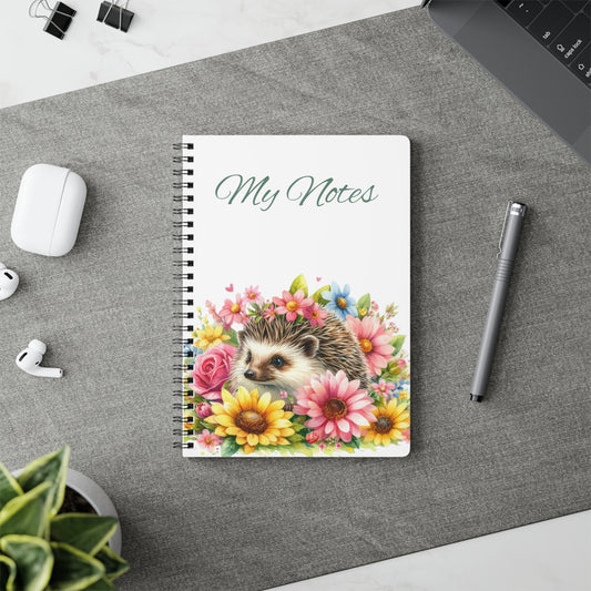 Hedgehog Wirobound Notebook | Stationery by Hope Valley Home