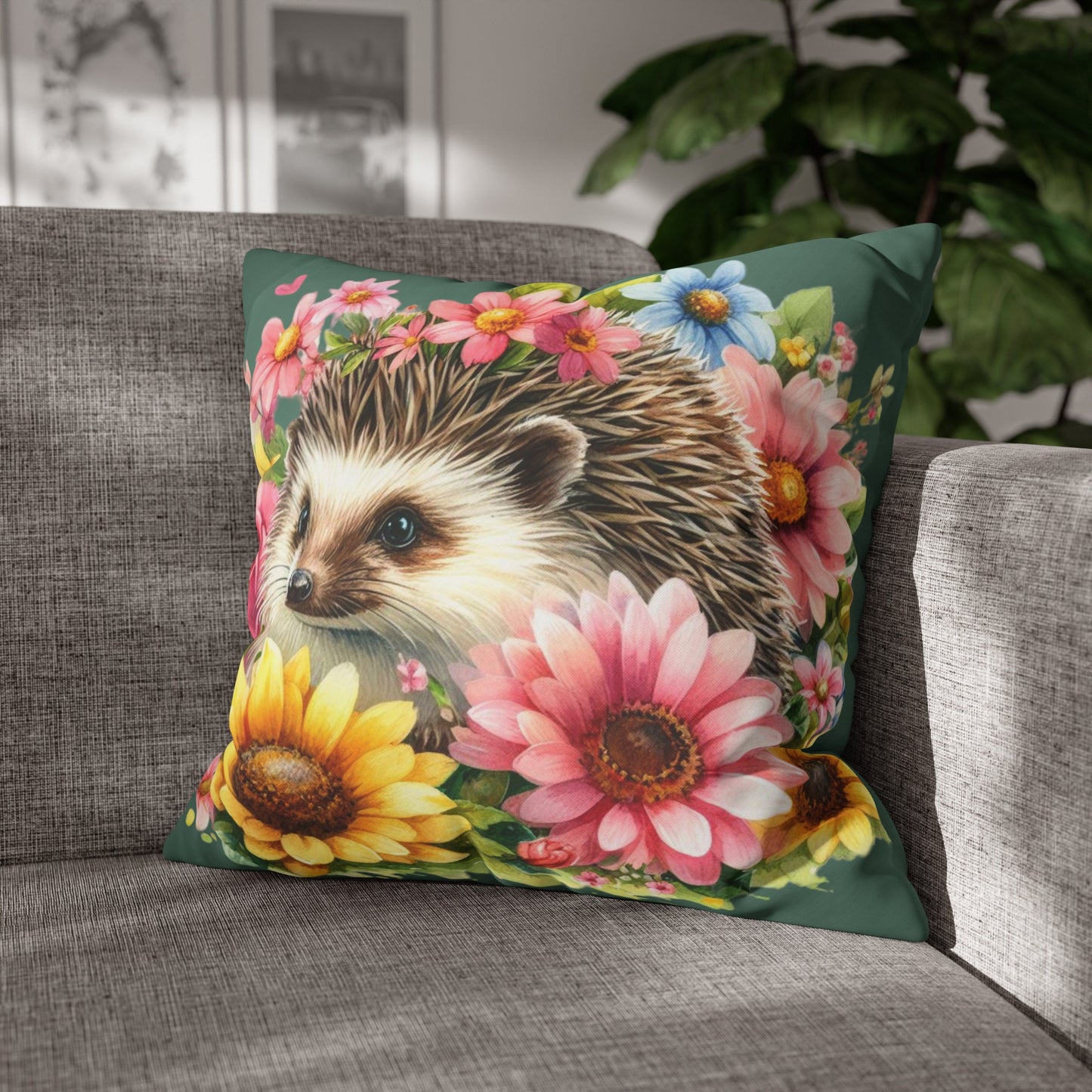 Hedgehog Cushion Cover
