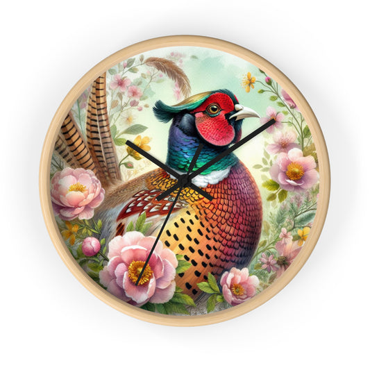 Pheasant Wall Clock | Wall Art and Giftware by Hope Valley Home