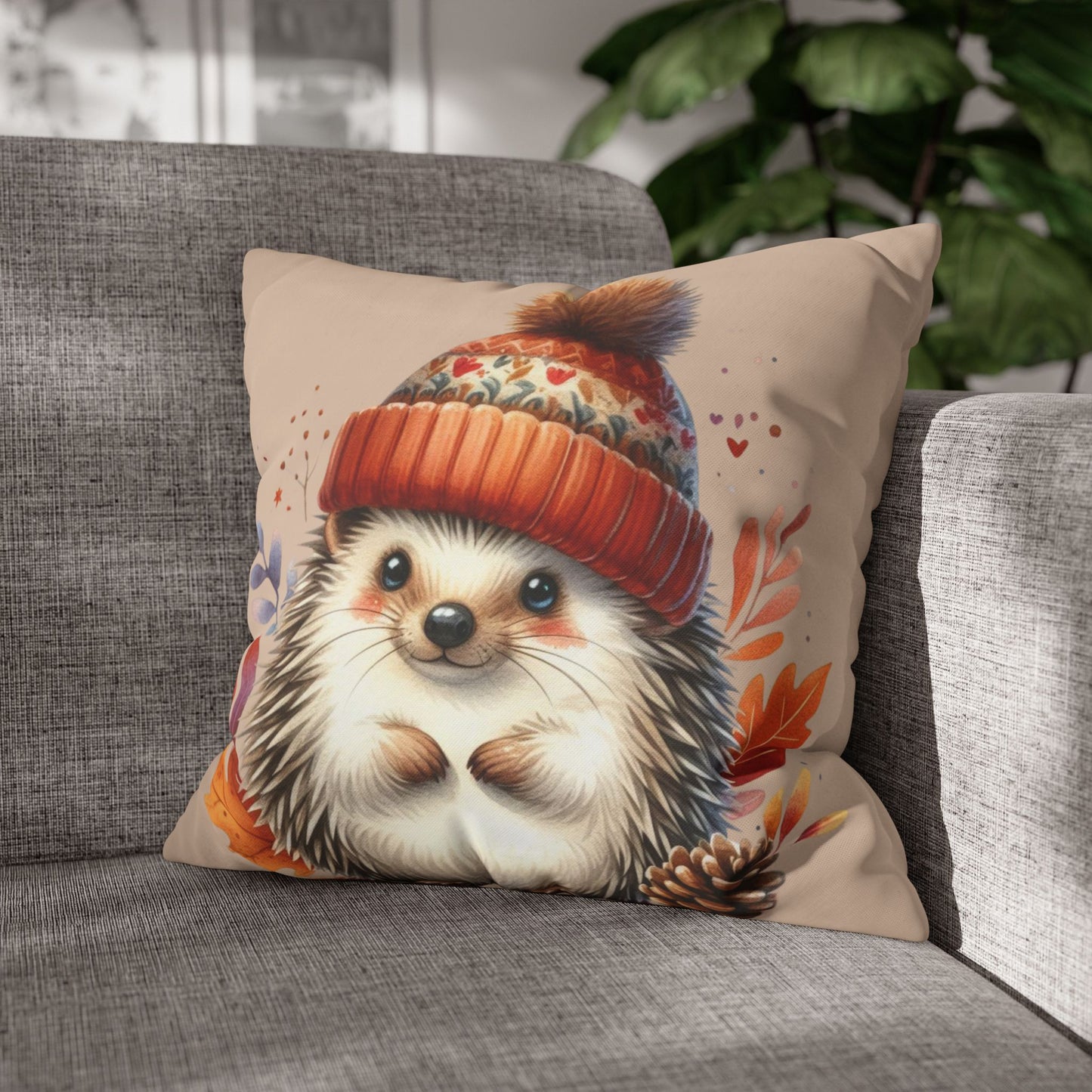 Hedgehog Cushion Cover