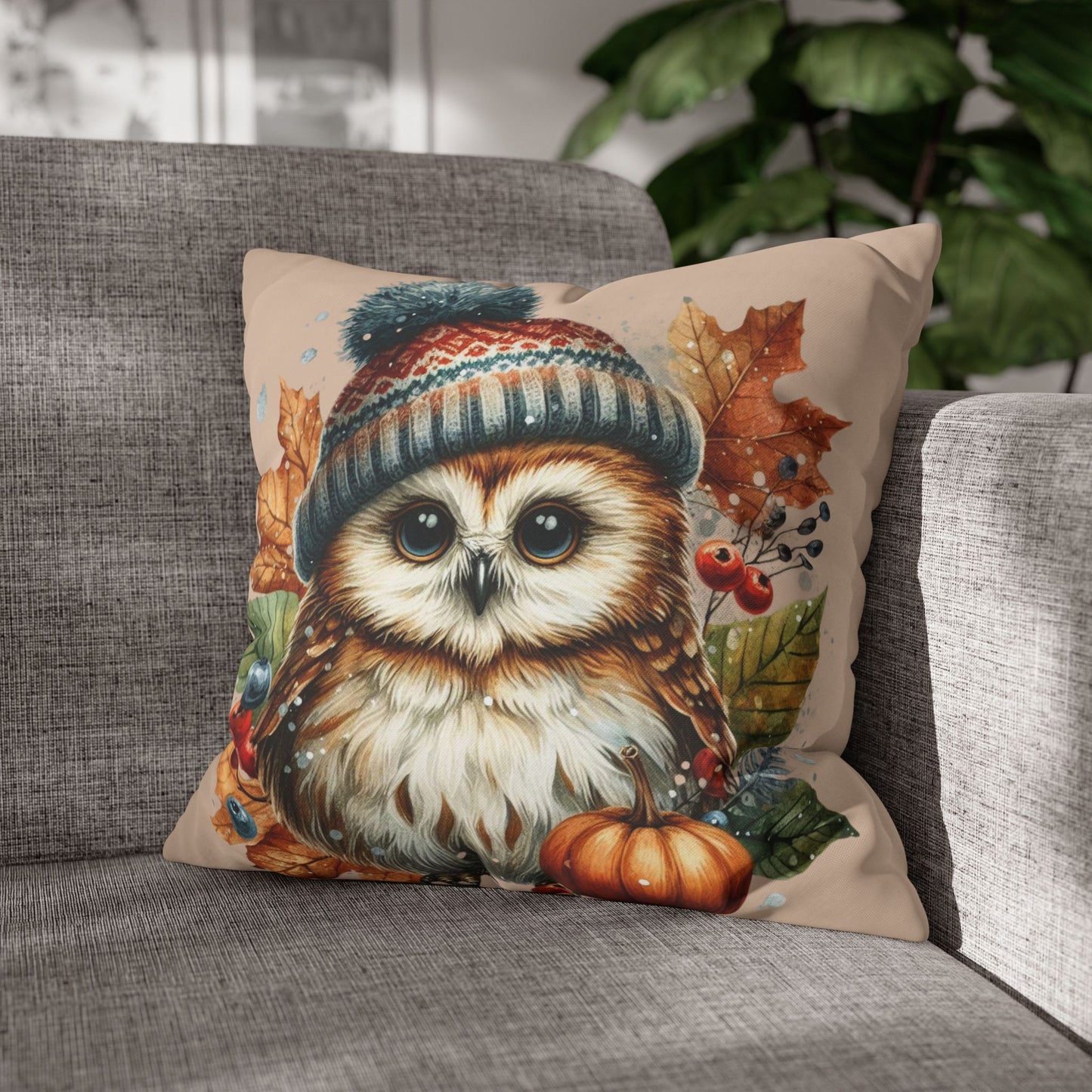 Owl Cushion Cover