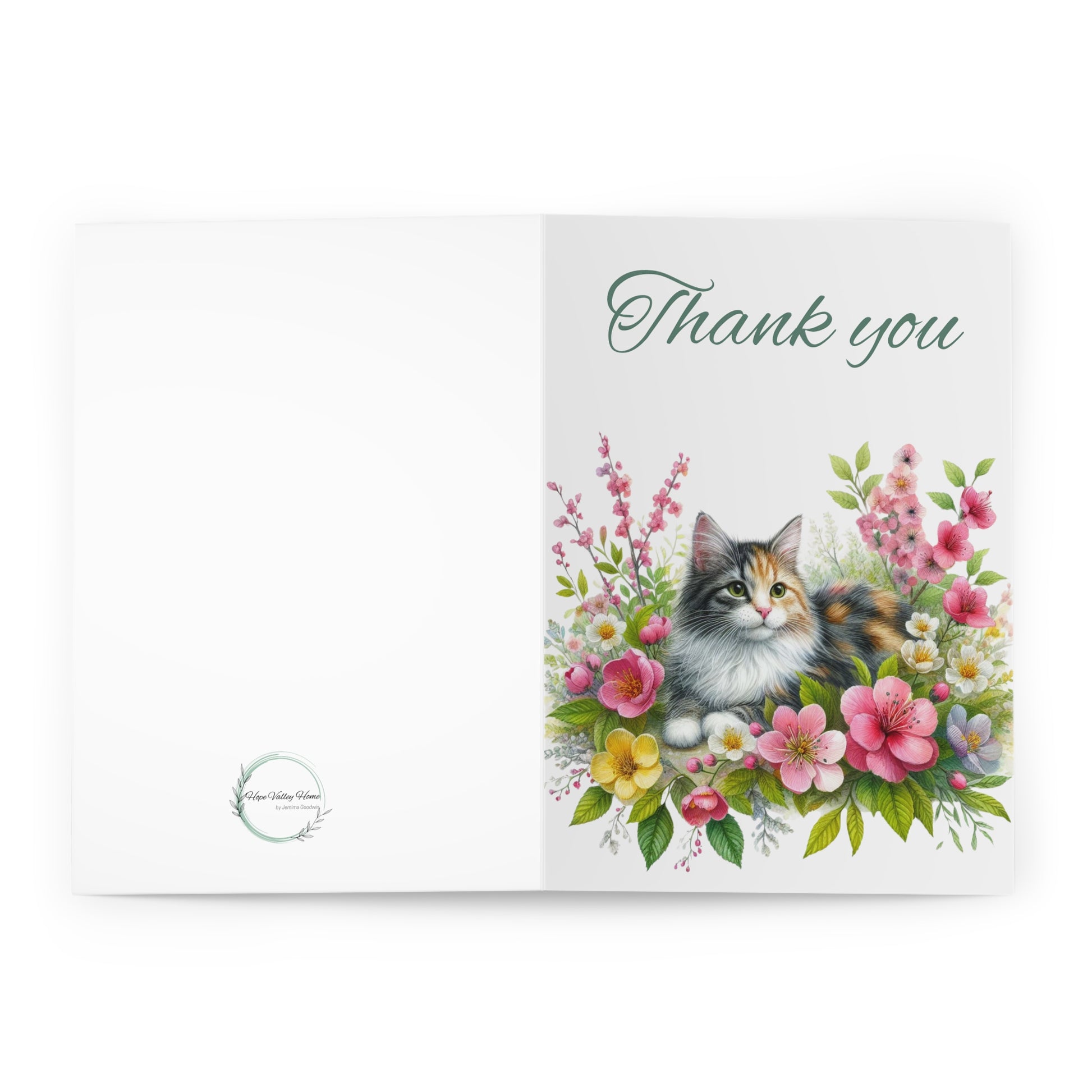 Cat Thank You Cards - Set of 5 - Hope Valley Home