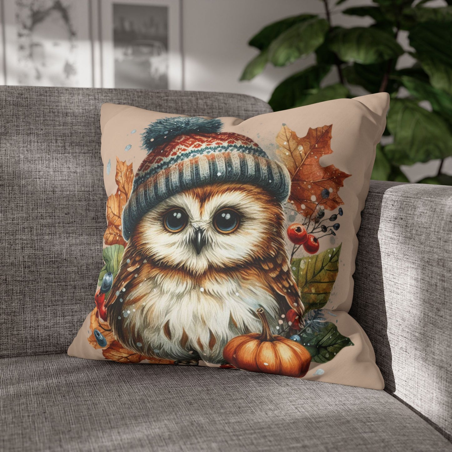 Owl Cushion Cover