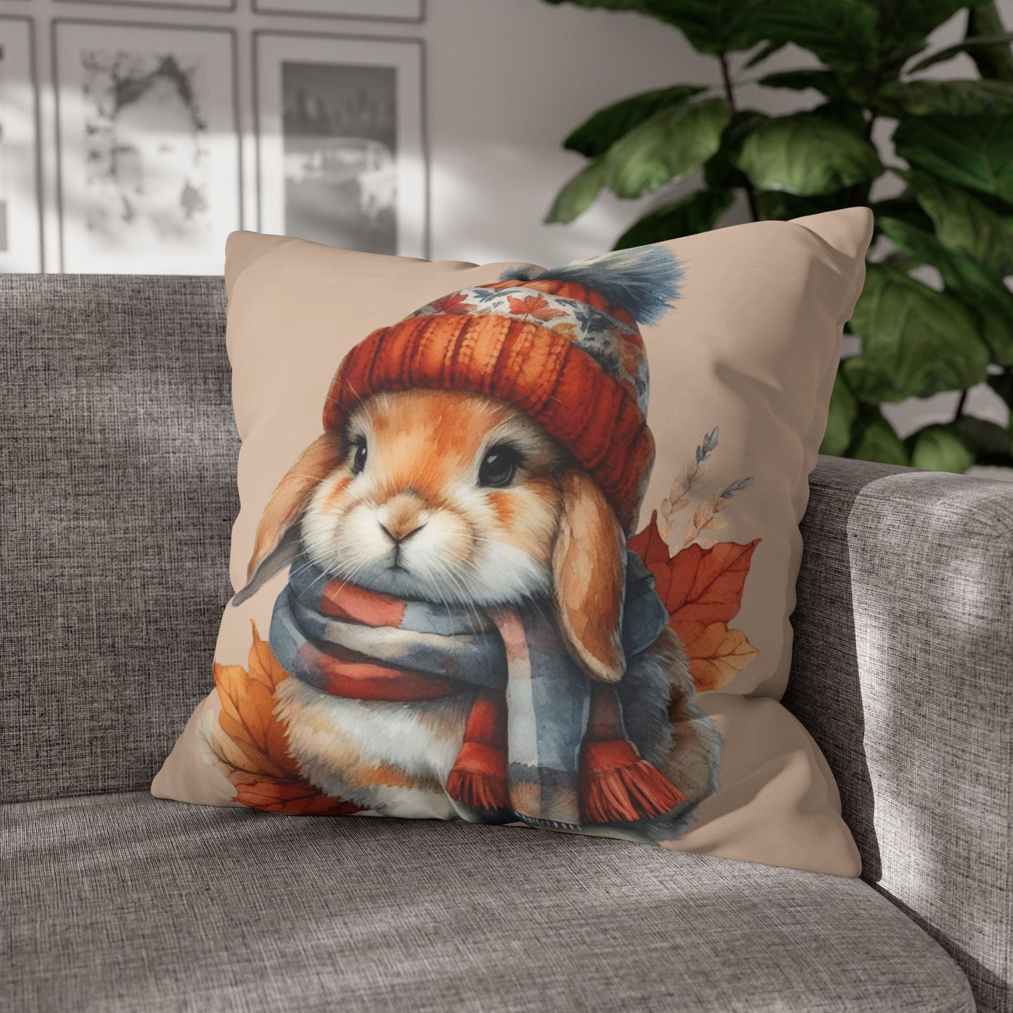 Rabbit Cushion Cover