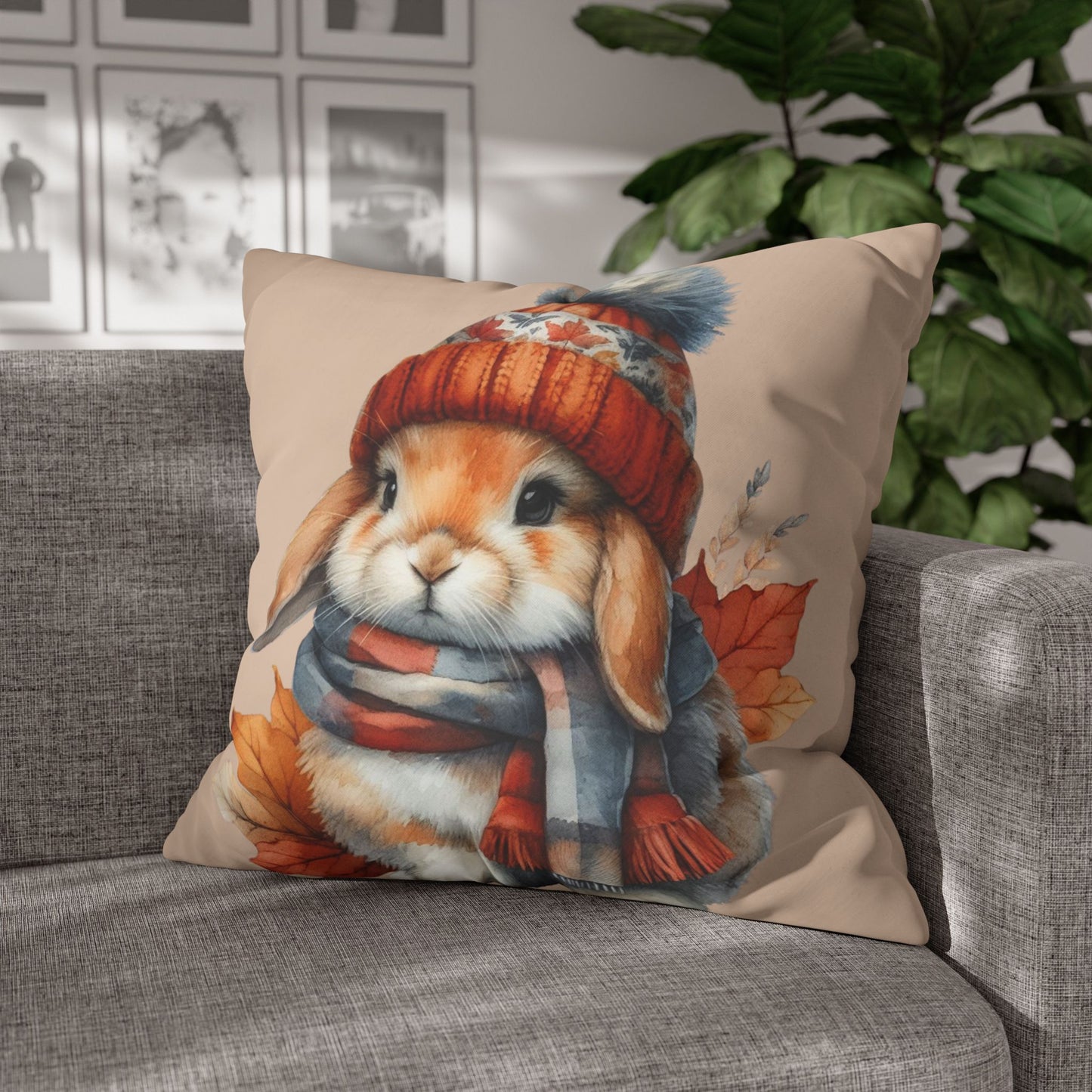 Rabbit Cushion Cover