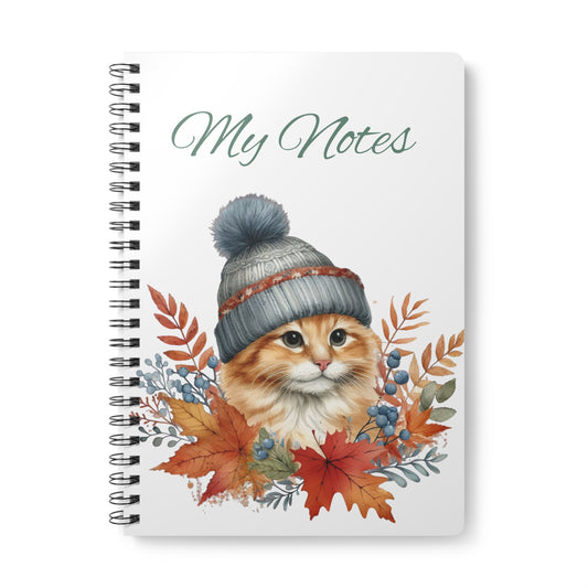 Cat Wirobound Notebook