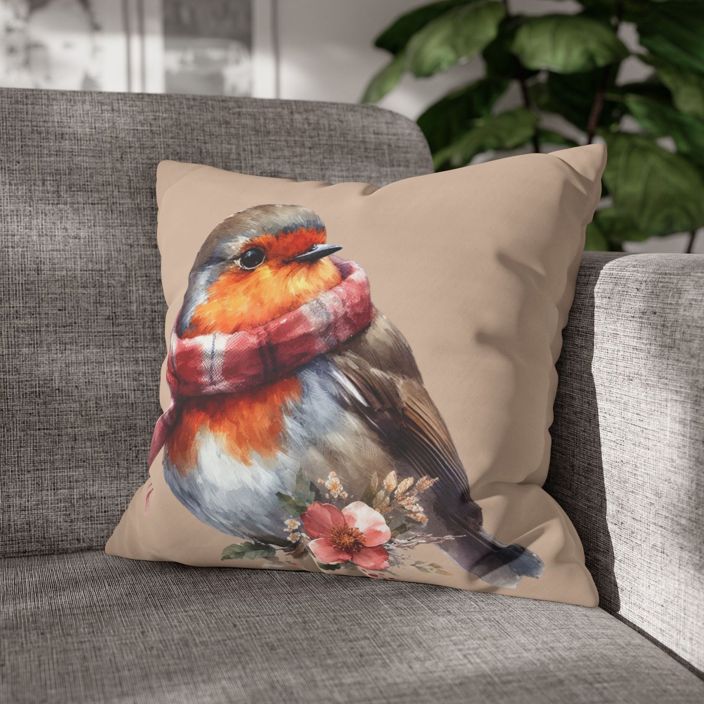 Robin Cushion Cover