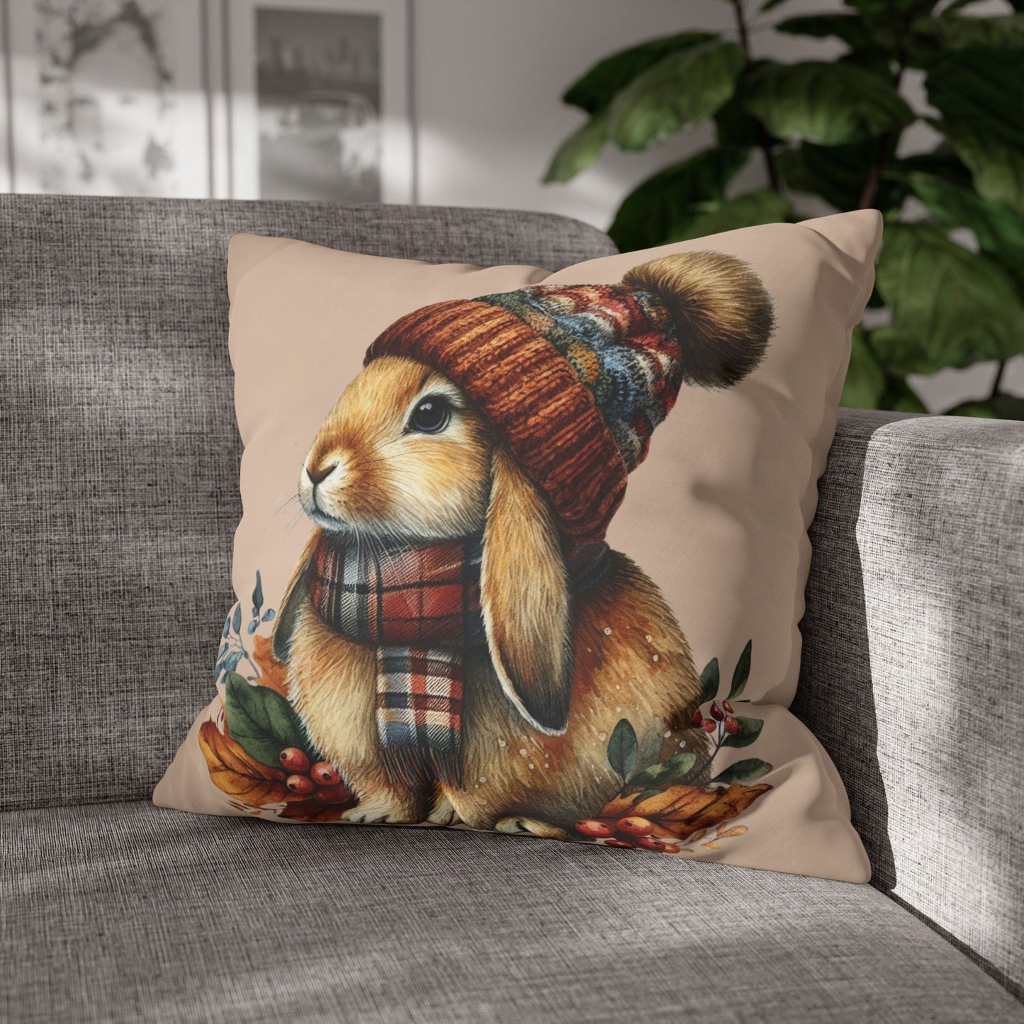 Hare Cushion Cover