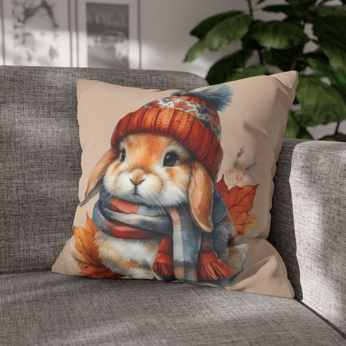 Rabbit Cushion Cover