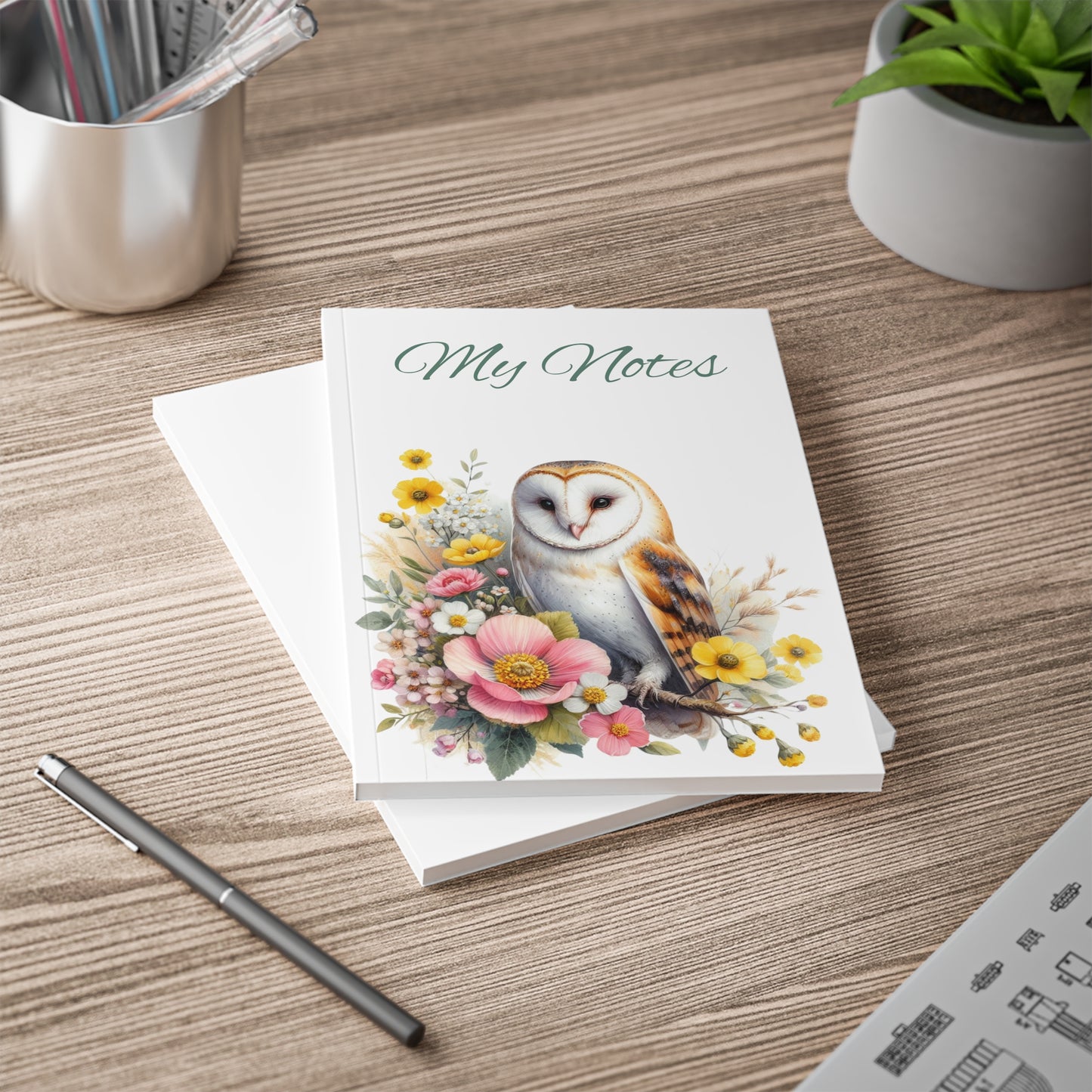 Barn Owl Softback Notebook | Stationery by Hope Valley Home