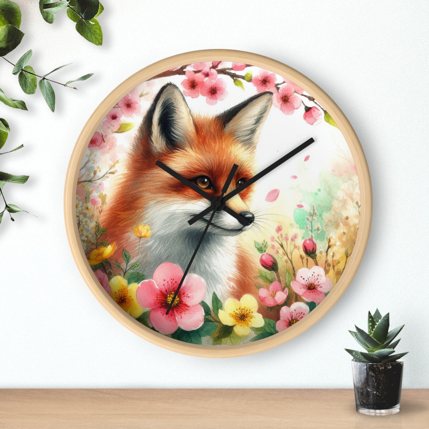 Fox Wall Clock | Wall Art and Giftware by Hope Valley Home