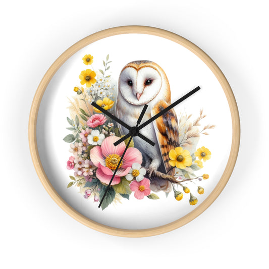 Barn Owl Wall Clock | Wall Art and Giftware by Hope Valley Home
