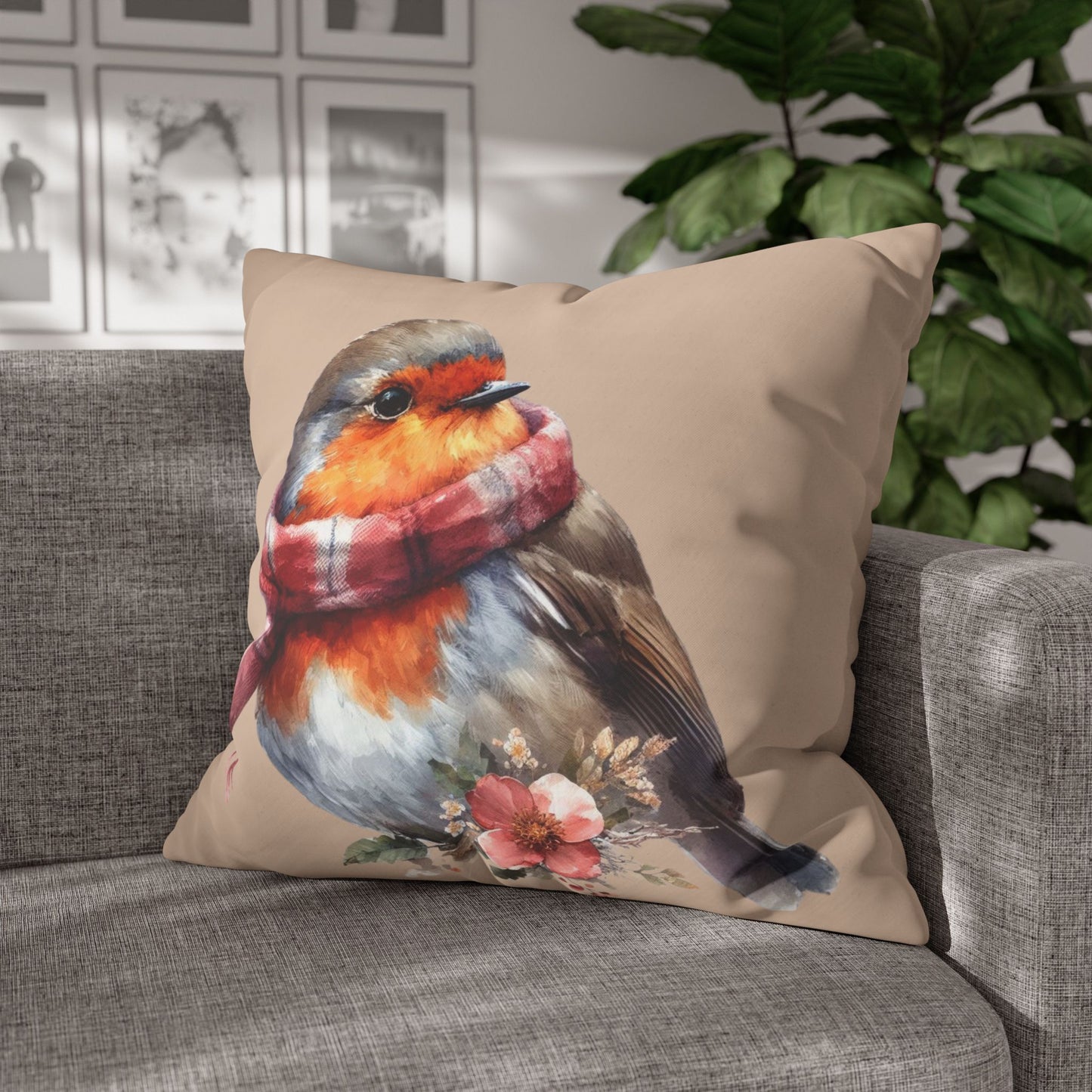 Robin Cushion Cover