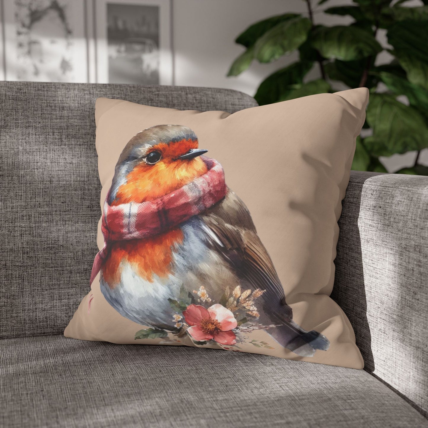 Robin Cushion Cover