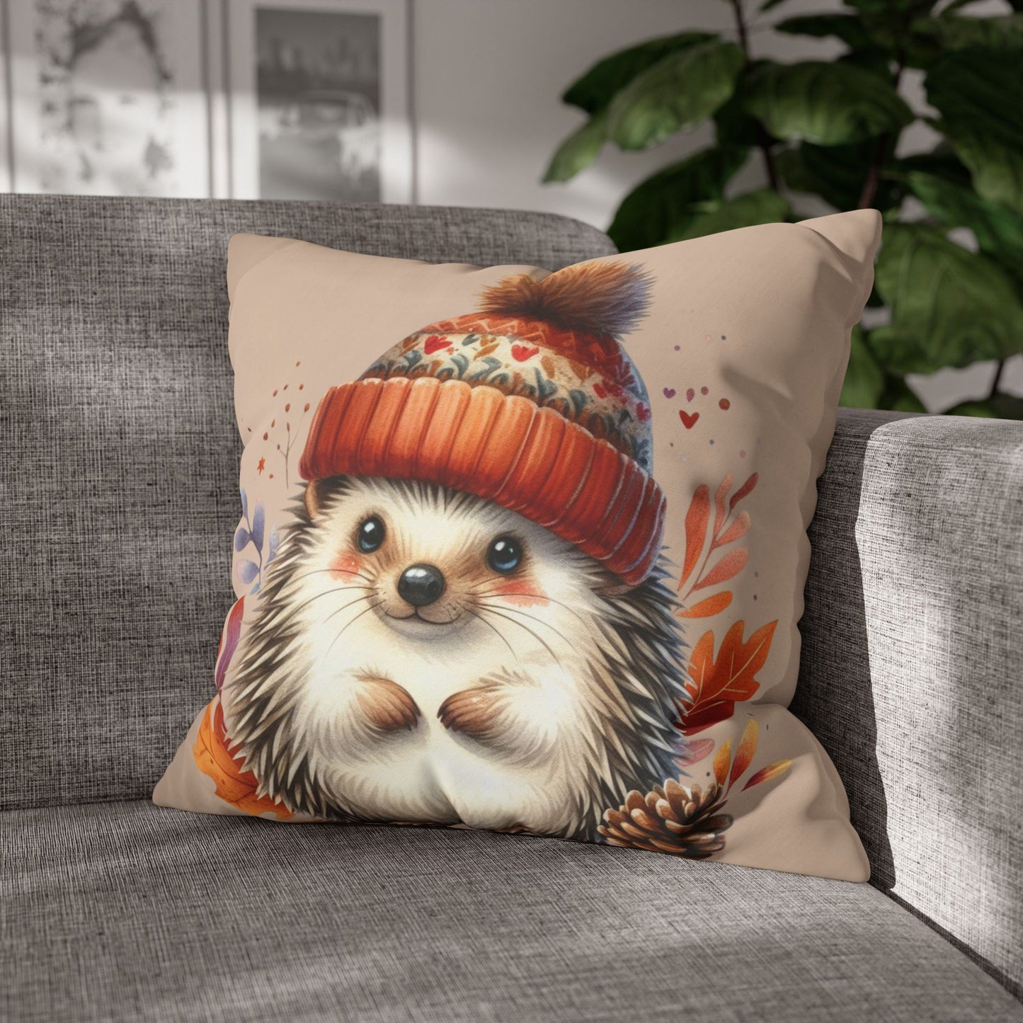 Hedgehog Cushion Cover