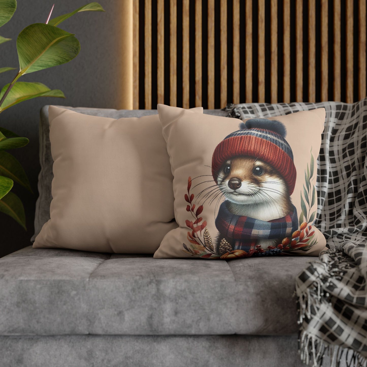 Stoat Cushion Cover