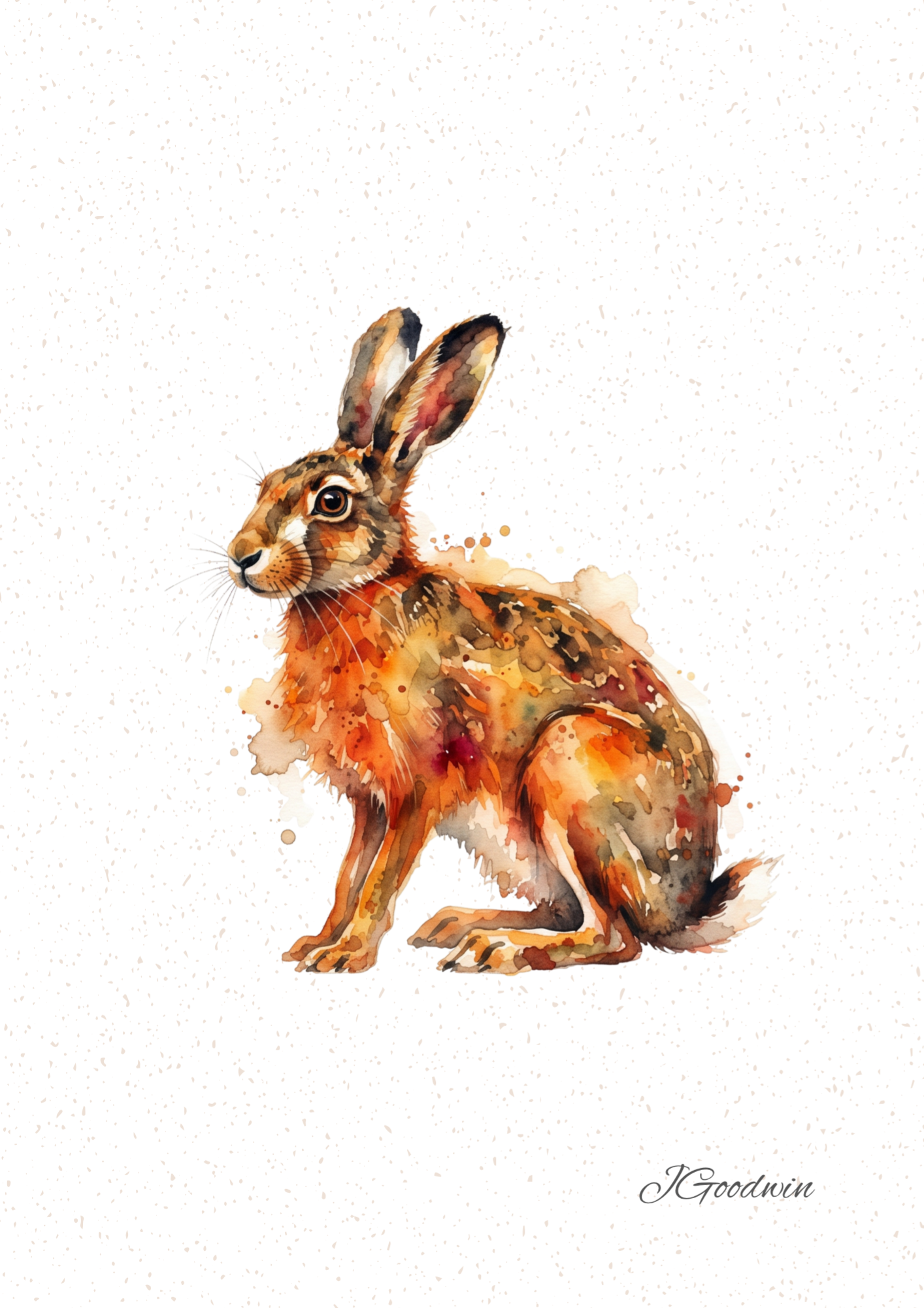 Hare Digital Print
