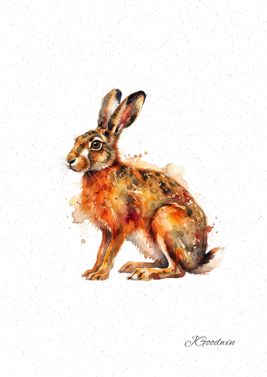 Hare Digital Print
