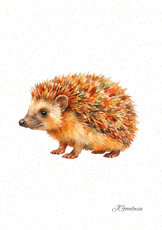 Hedgehog Digital Print