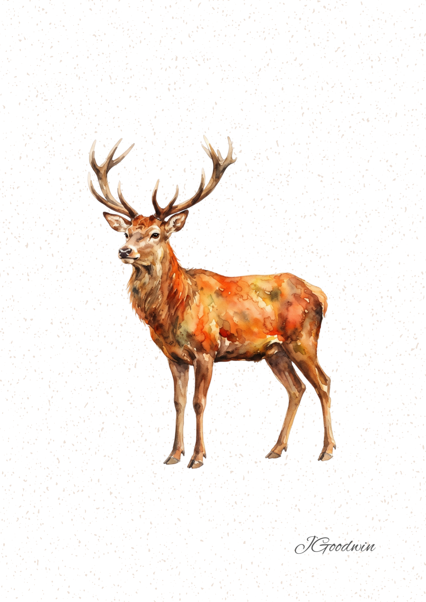 Stag Digital Print