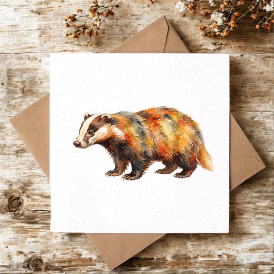 Badger Greeting Card
