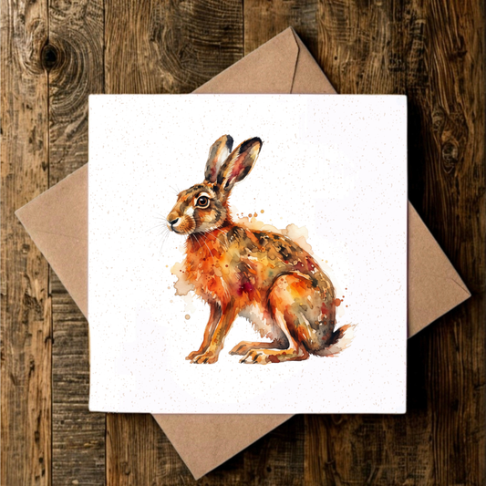 Hare Greeting Card
