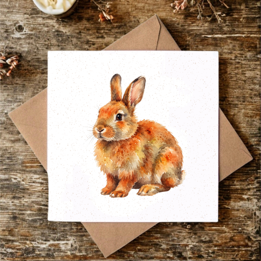 Rabbit Greeting Card