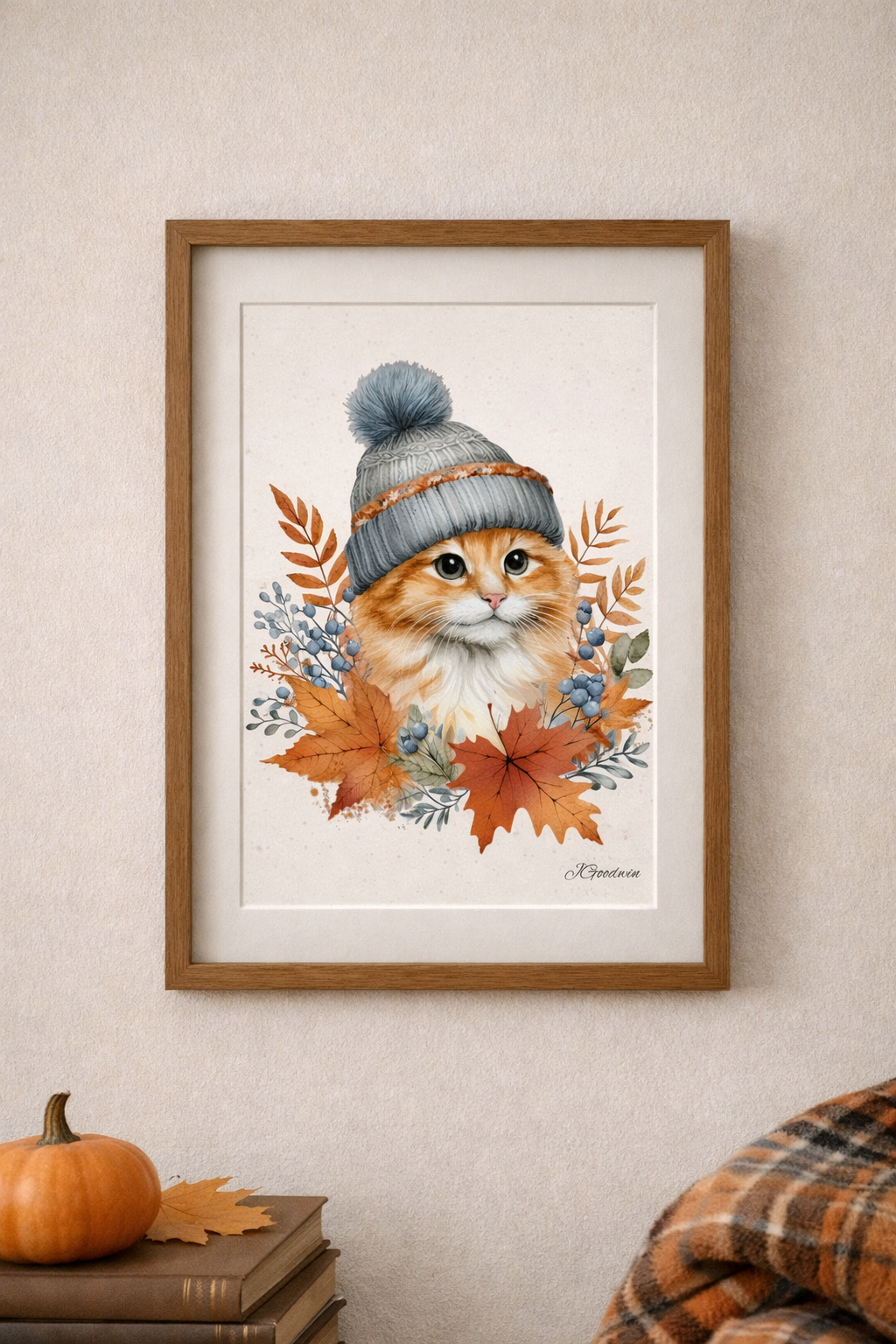 "Cat In A Hat" Print