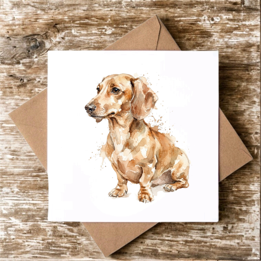 Dachshund Greeting Card