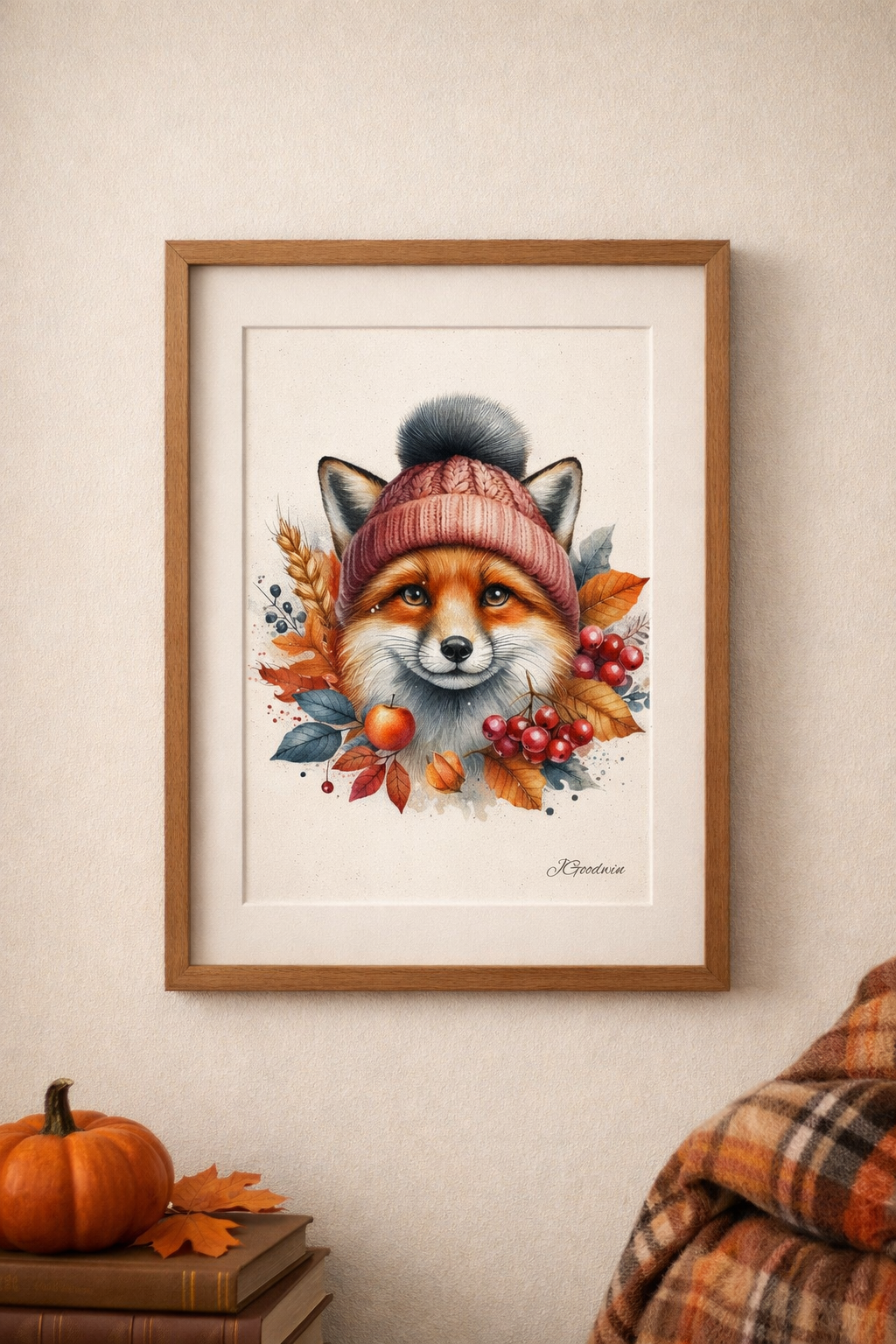 "Fox In A Hat" Print