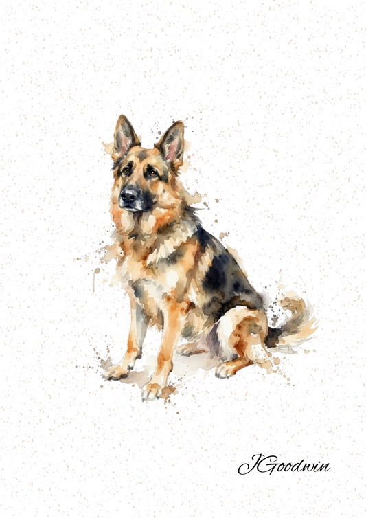 German Shepherd Print