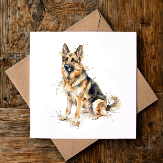 German Shepherd Greeting Card