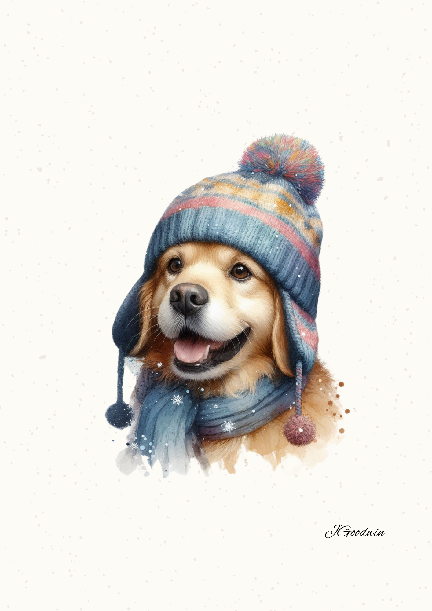 "Dog In A Hat" Print