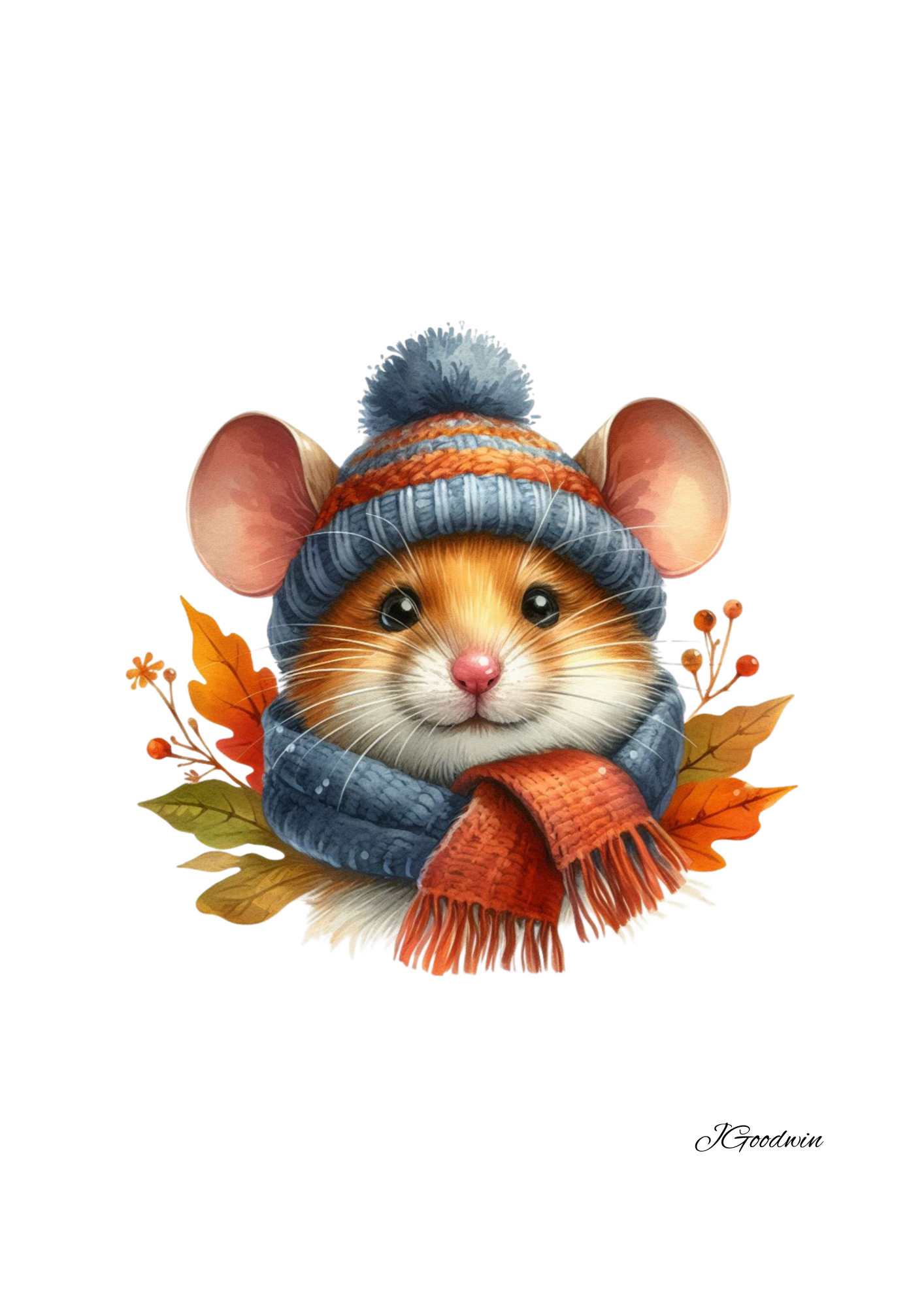 "Mouse In A Hat" Print